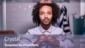  Presentation with cabinet - Theme enhanced with view-through-bathroom-cabinet background and a coral colored foreground