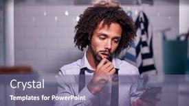  Presentation with cabinet - Slide deck consisting of view-through-bathroom-cabinet background and a violet colored foreground