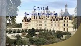  Presentation with heritage hotel - Cool new presentation theme with view-through-the-hotel-window backdrop and a sky blue colored foreground