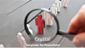  Presentation with wooden - Slide set having view-through-the-magnifier background and a gray colored foreground