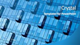  Presentation with crop - Theme consisting of view to crop of wall new transparent business center background and a teal colored foreground