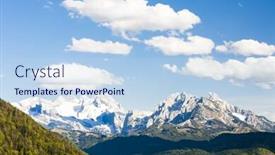  Presentation with west - Cool new PPT theme with view to dachstein from the west upper austria-styria austria backdrop and a sky blue colored foreground