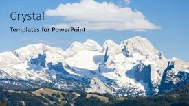  Presentation with west - Cool new presentation theme with view to dachstein from the west upper austria-styria austria backdrop and a light blue colored foreground