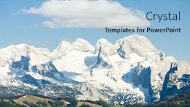  Presentation with west - Audience pleasing presentation theme consisting of view to dachstein from the west upper austria-styria austria backdrop and a light blue colored foreground