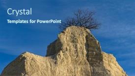  Presentation with sea coral - Presentation theme enhanced with view-to-duruitoare-gorge-formed background and a ocean colored foreground