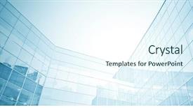  Presentation with architecture glass - Slide deck featuring view to steel blue background background and a cool aqua colored foreground