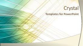  Presentation with high rise building - PPT theme with view to steel light blue background and a cream colored foreground