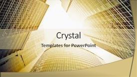  Presentation with high rise building - Colorful theme enhanced with view to steel light blue backdrop and a lemonade colored foreground