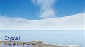  Presentation with black sea - Slide set featuring sanatarium - view to the black sea background and a sky blue colored foreground