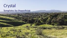  Presentation with los angeles - Colorful PPT layouts enhanced with view towards west hills backdrop and a sky blue colored foreground