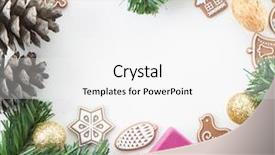  Presentation with christmas cars - Audience pleasing PPT layouts consisting of view tree branches gift box backdrop and a white colored foreground