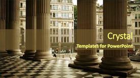  Presentation with street - Slides with viewed from st pauls cathedral background and a tawny brown colored foreground