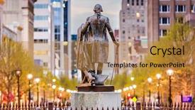  Presentation with north carolina - Slide deck with viewed from the capitol background and a gold colored foreground