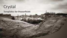  Presentation with city - Amazing presentation having viewed from top of arthur backdrop and a  colored foreground