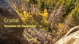  Presentation with corner - Amazing PPT layouts having viewing-down-from-the-kloof backdrop and a tawny brown colored foreground