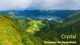  Presentation with forests - Theme with viewpoint-miradouro-da-boca background and a tawny brown colored foreground