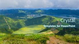  Presentation with forests - Cool new slides with viewpoint-miradouro-da-boca backdrop and a ocean colored foreground