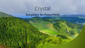  Presentation with forests - Slide set enhanced with viewpoint-miradouro-da-boca background and a light blue colored foreground