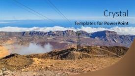  Presentation with infrastructure - Audience pleasing presentation theme consisting of views-from-the-top backdrop and a teal colored foreground