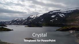  Presentation with train railway - Colorful PPT theme enhanced with views-from-the-train-window backdrop and a gray colored foreground