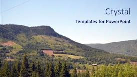  Presentation with train railway - Audience pleasing slide set consisting of views-from-the-train-window backdrop and a sky blue colored foreground