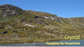  Presentation with train railway - PPT layouts enhanced with views-from-the-train-window background and a tawny brown colored foreground