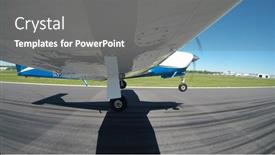 Presentation with general aviation - Beautiful PPT layouts featuring views-of-a-general-aviation backdrop and a gray colored foreground
