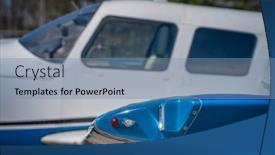  Presentation with general aviation - PPT theme enhanced with views-of-a-general-aviation background and a seafoam green colored foreground