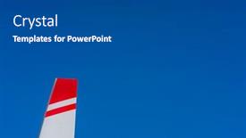  Presentation with general aviation - Amazing slide set having views-of-a-general-aviation backdrop and a dark gray colored foreground