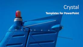  Presentation with general aviation - Presentation design consisting of views-of-a-general-aviation background and a gray colored foreground