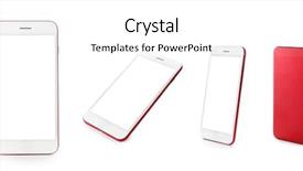  Presentation with white differene - Colorful presentation design enhanced with views of smartphone on white backdrop and a white colored foreground