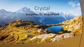  Presentation with lac - Beautiful PPT layouts featuring views of the mont blanc glacier with lac blanc white lake popular tourist attraction picturesque and gorgeous scene location place nature reserve aiguilles rouges graian alps france europe backdrop and a light blue colored foreground