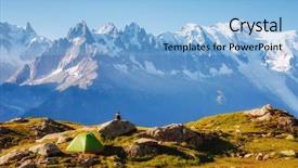  Presentation with lac - Audience pleasing slide deck consisting of aiguilles rouges graian alps france backdrop and a light blue colored foreground