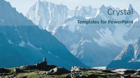  Presentation with lac - Audience pleasing PPT theme consisting of views of the mont blanc glacier with lac blanc white lake popular tourist attraction picturesque and gorgeous scene location place nature reserve aiguilles rouges graian alps france europe backdrop and a light blue colored foreground