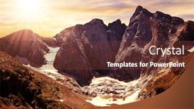  Presentation with france - Slide deck featuring vignemale-massif-is-highest background and a tawny brown colored foreground