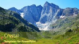  Presentation with mountain - Presentation featuring vignemale-massif-is-highest background and a tawny brown colored foreground