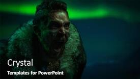  Presentation with aurora borealis - Audience pleasing slides consisting of viking-warrior-against-aurora-borealis backdrop and a black colored foreground