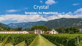  Presentation with bassano - PPT layouts having villa-angarano-in-bassano-del background and a teal colored foreground