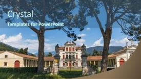  Presentation with bassano - Presentation enhanced with villa-angarano-in-bassano-del background and a ocean colored foreground