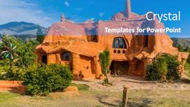  Presentation with colombia - Theme consisting of villa-de-leyva-colombia-february background and a  colored foreground