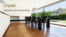  Presentation with dining - Beautiful PPT theme featuring city park on a trampoline backdrop and a  colored foreground.