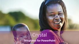  Presentation with mother child - Theme having village-african-mother-with-braids and a violet colored foreground