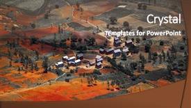  Presentation with soil red - Amazing theme having village among red soils madagascar backdrop and a gray colored foreground