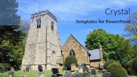  Presentation with england - Presentation theme having village church and graveyard scalby parish scarborough england background and a light blue colored foreground