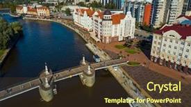  Presentation with view of village in cordillera - PPT layouts with village district in kaliningrad russia background and a tawny brown colored foreground