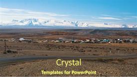  Presentation with russia - Presentation consisting of village-in-altai-republic-mountains background and a tawny brown colored foreground