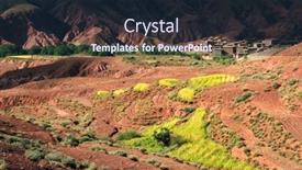  Presentation with morocco - Beautiful slide deck featuring village-in-the-atlas-mountains backdrop and a wine colored foreground