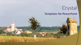  Presentation with calvary - PPT layouts enhanced with village-konice-with-calvary background and a lemonade colored foreground