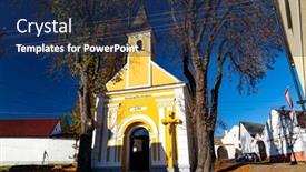  Presentation with czech republic - Theme having village-monument-reserve-nahorany-near background and a navy blue colored foreground