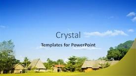  Presentation with village - Slides with village-of-boca-manu background and a light blue colored foreground